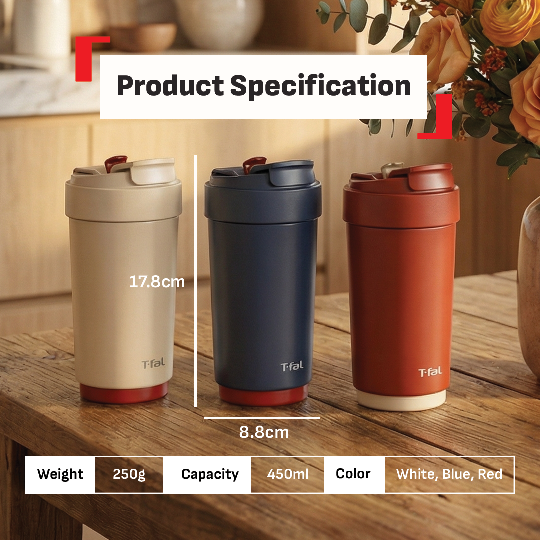 Tefal Coffee To Go Mug 450ml (Japan Edition)