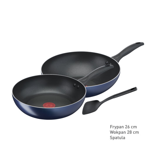 Tefal Clear Cook 3-PC set (FP26+WP28+Small Spatula)