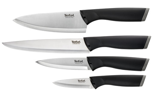 Tefal Comfort Knife 4pcs Set (Paring 9cm + Chef 15cm + Utility 12cm + Slicing 20cm)