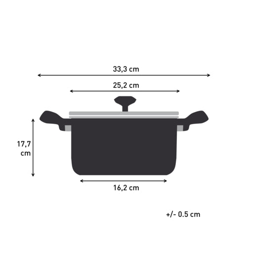 Tefal Air Stewpot 24cm W/Lid (Grey)