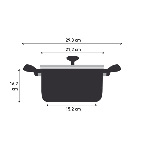 Tefal Air Stewpot 20cm W/Lid (Lichen)