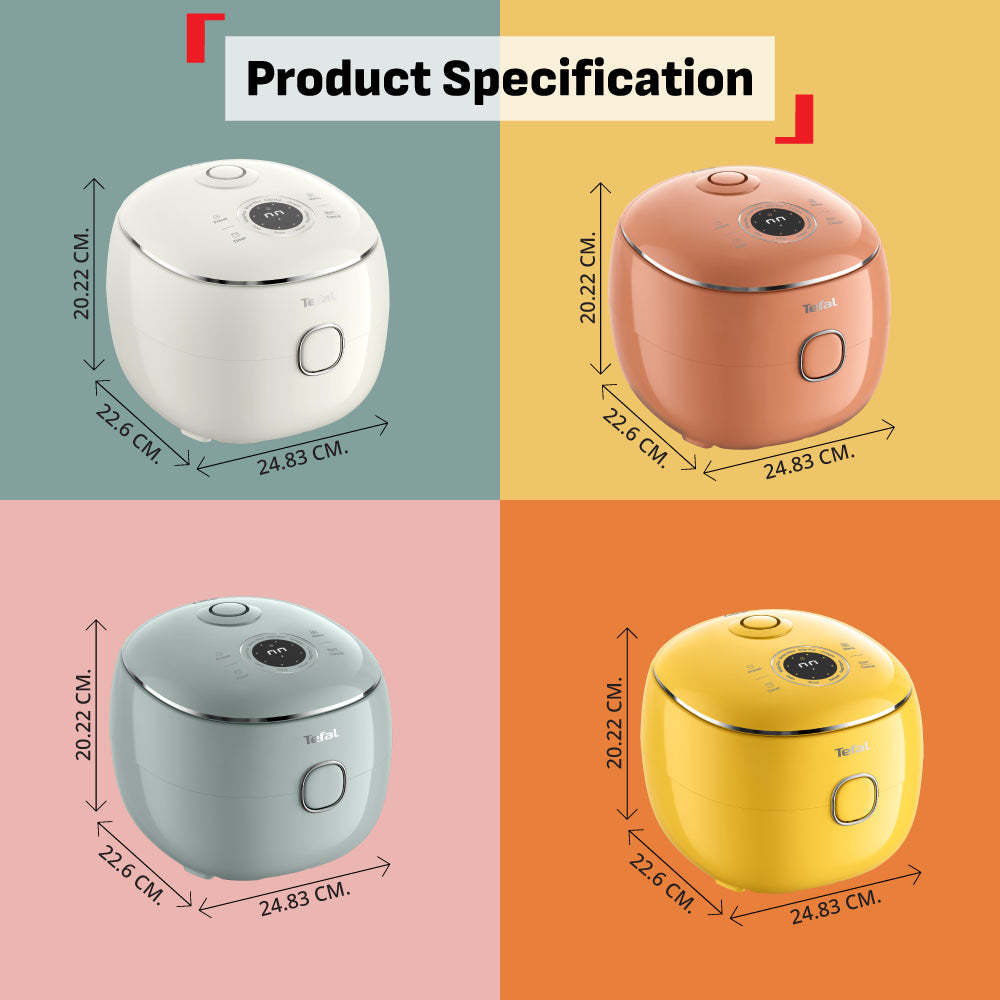 Tefal POP Rice Cooker Terracotta 0.7L (4 Cups) RK535T