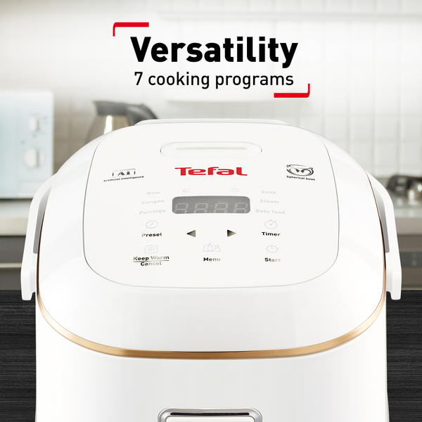 Tefal Mini Spherical Fuzzy Logic Rice Cooker 0.7L RK6011 (4 cups)