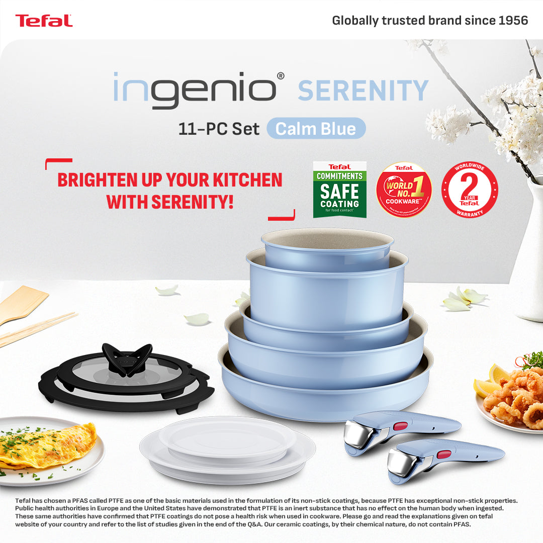 Tefal Ingenio Serenity 11pcs Set (Blue / Pink)
