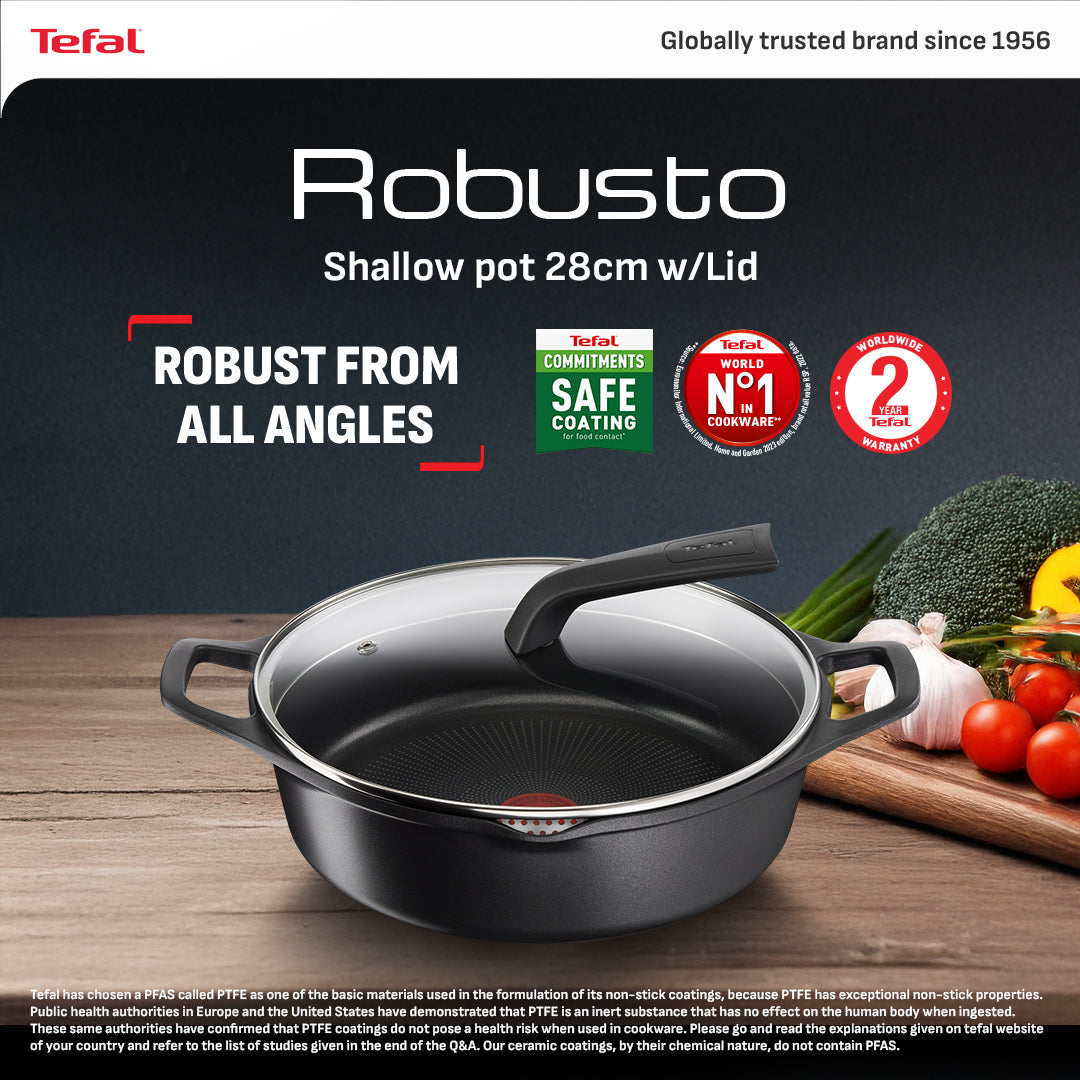 Tefal Robusto Shallow Pot 28cm