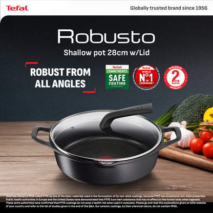 Tefal Robusto Shallow Pot 28cm