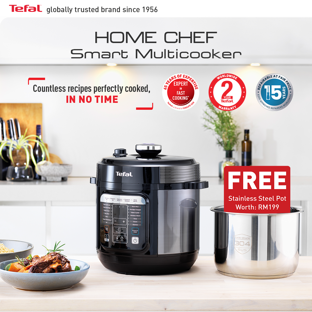 Tefal Home Chef Smart Multicooker + Inner Pot CY601D + XA622D