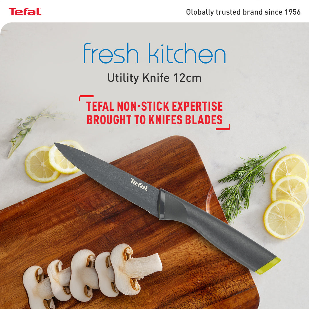 Tefal Fresh Kitchen Utility Knife+Cover 12cm