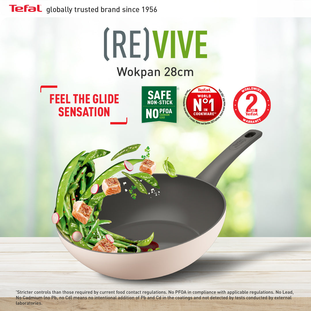 Tefal Revive Ceramic Wokpan 28cm