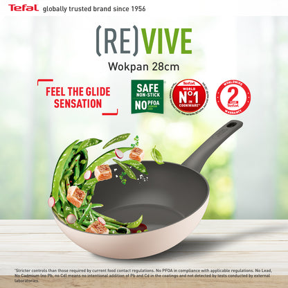 Tefal Revive Ceramic Wokpan 28cm