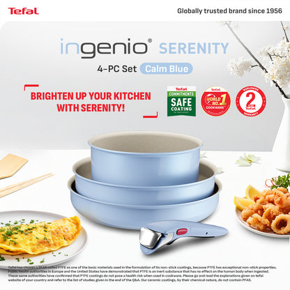 Tefal Ingenio Serenity 4pcs Set (Calm Blue)
