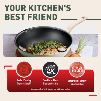 Tefal So Matcha Deep Frypan 24cm