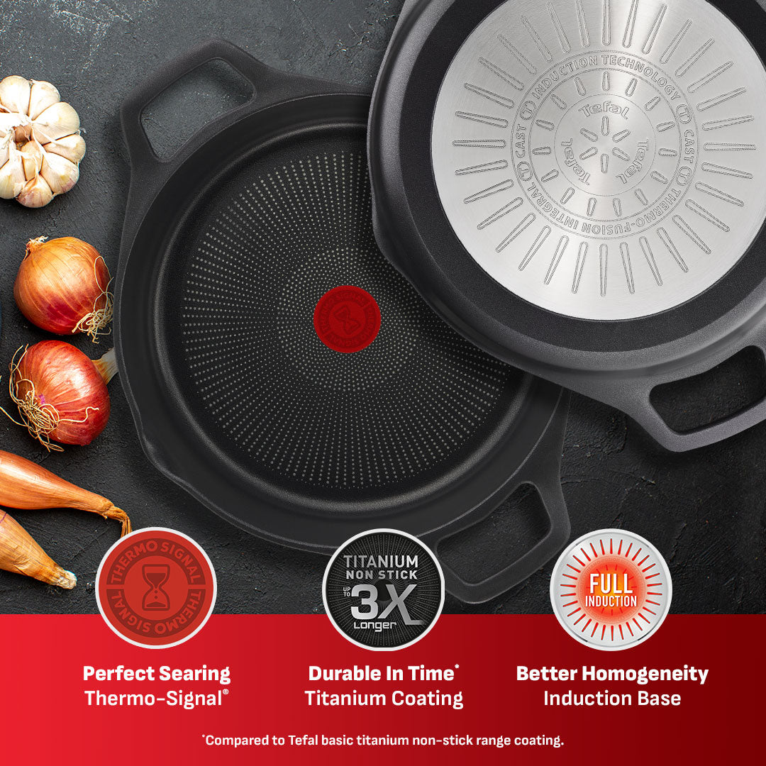 Tefal Robusto Shallow Pot 28cm