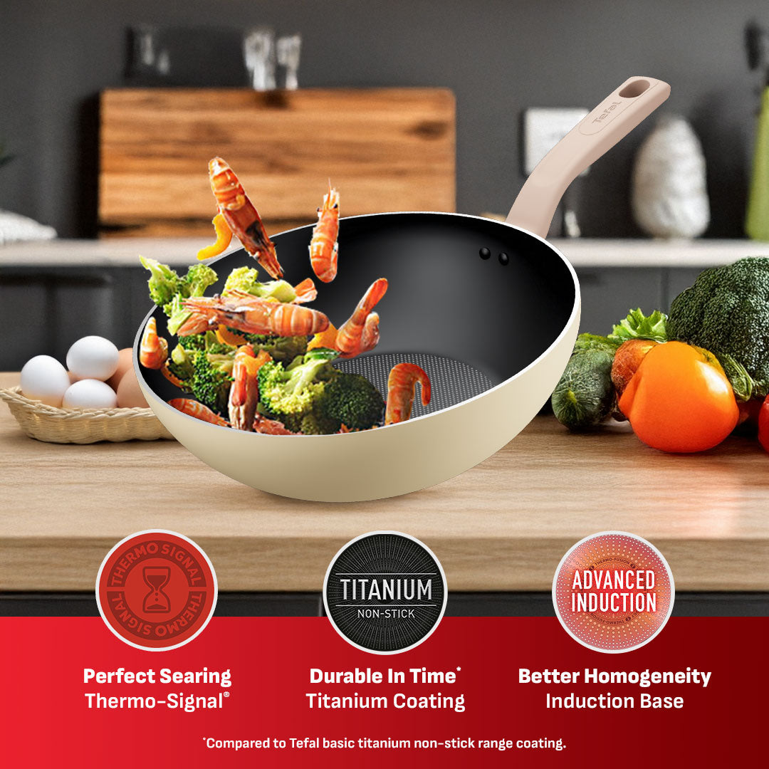 Tefal Cookware Daisy Wokpan 28cm