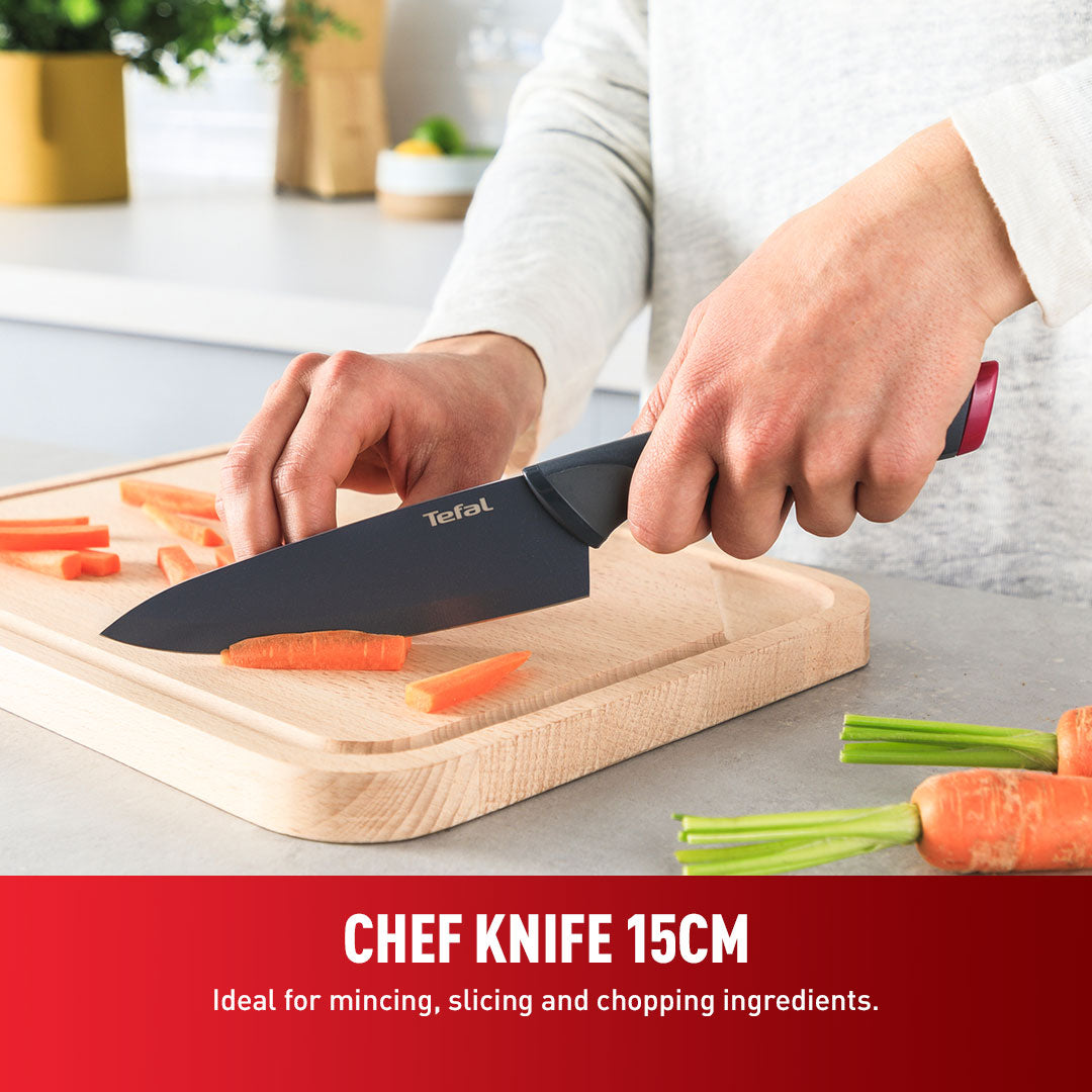 Tefal Fresh Kitchen 2-piece Set (Chef Knife 15cm + Paring Knife 9cm)