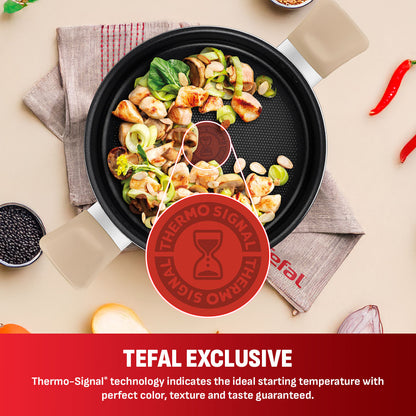 Tefal Cookware Blossom Stewpot 24cm w/lid (Beige)