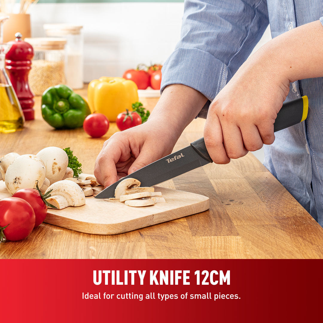 Tefal Fresh Kitchen Utility Knife+Cover 12cm