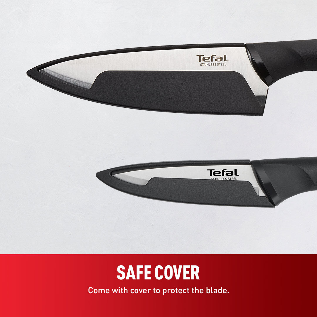 Tefal Comfort Knives 3-PC Set (Pairing 9cm + Chef Knife 15cm + Shears)