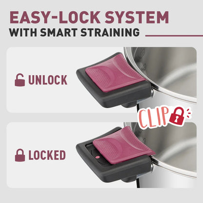 Tefal Cook & Clip 6-Piece Set (SCP16/w lid + STW20/w lid + STW24/w lid)