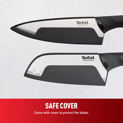 Tefal Comfort Knives 2 Pcs Set (Santoku 12cm + Chef Knife 15cm)