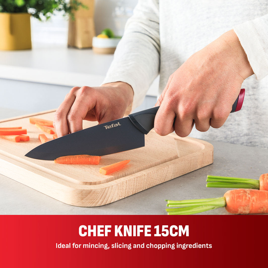 Tefal Fresh Kitchen 3 Pc Set (Santoku + Chef + Utility)