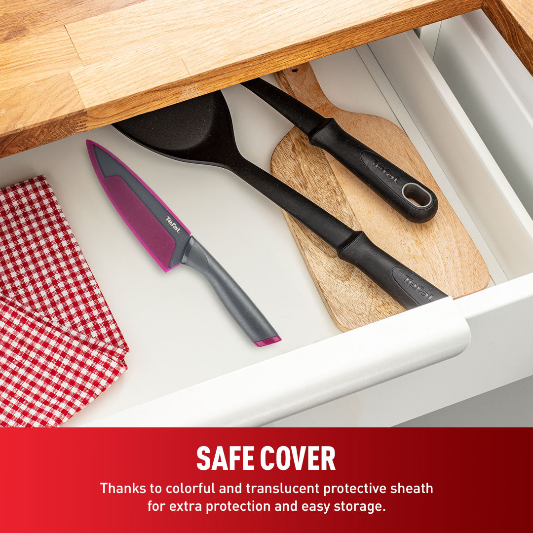 Tefal Fresh Kitchen Chef Knife+Cover 15cm