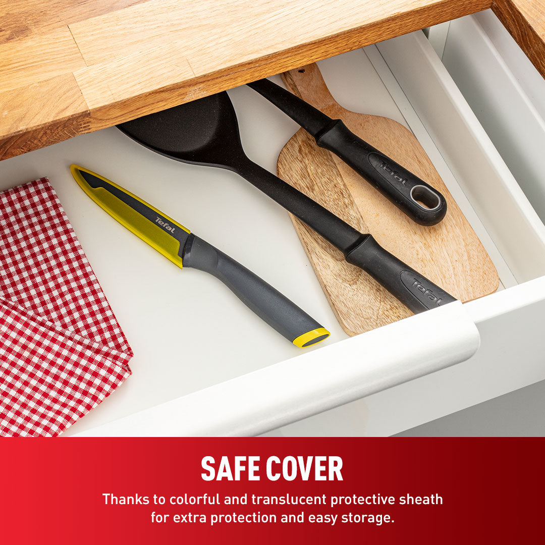 Tefal Fresh Kitchen Utility Knife+Cover 12cm