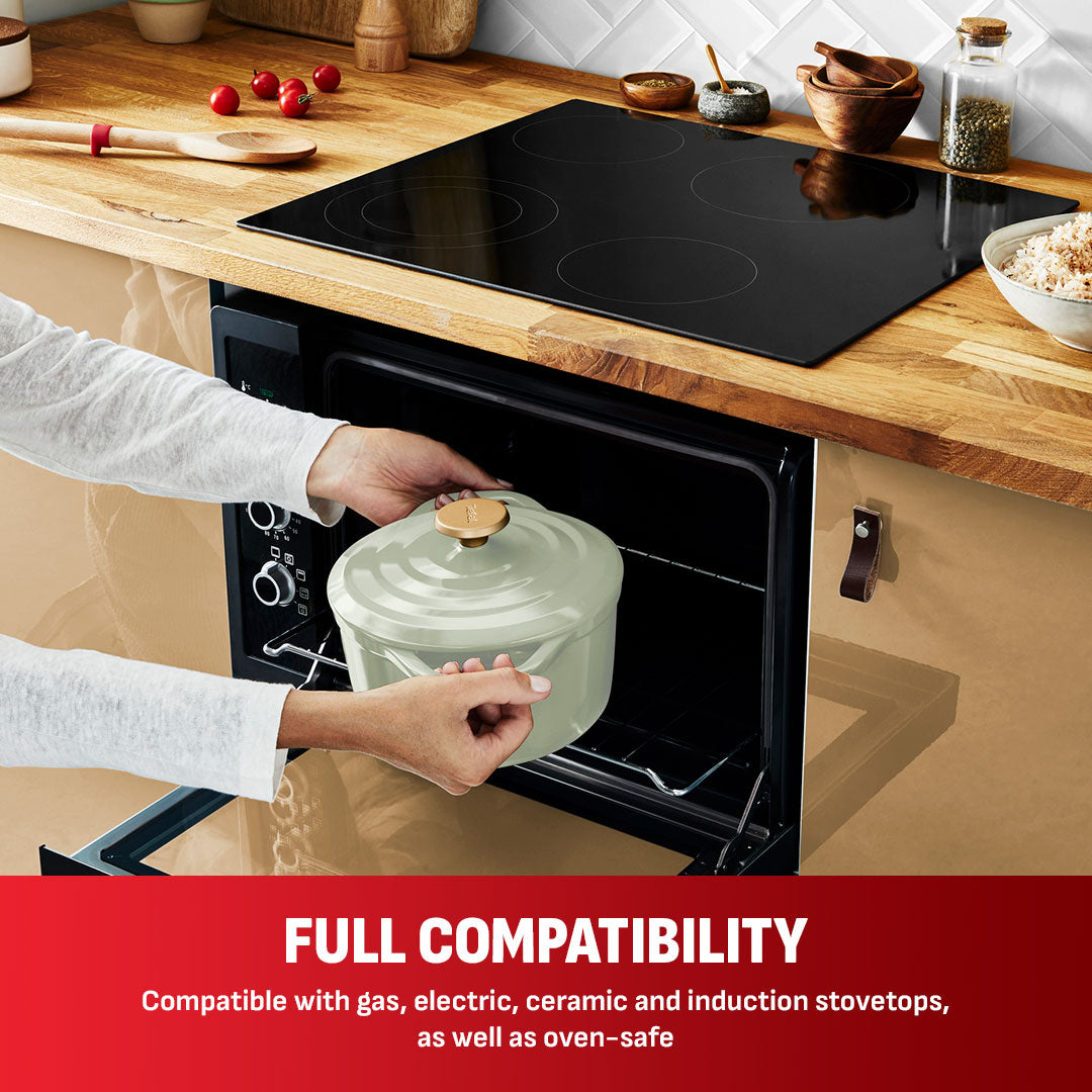 Tefal Air Stewpot 20cm W/Lid (Green Lichen)
