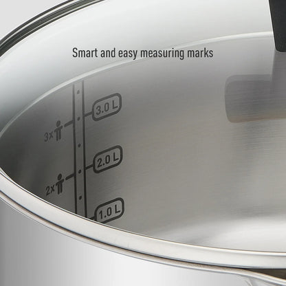 Tefal Cook & Clip 6-Piece Set (SCP16/w lid + STW20/w lid + STW24/w lid)