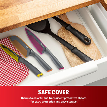Tefal Fresh Kitchen 3 Pc Set (Santoku + Chef + Utility)
