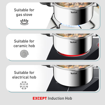 Tefal Starter 6pcs Set (SP16cm + STW20cm + STW24cm w/lid )