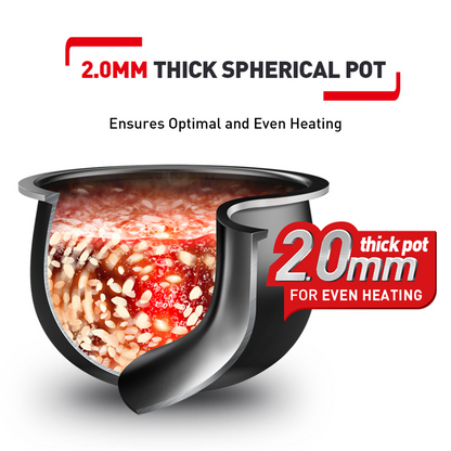 Tefal Easy Rice Fuzzy Plus Logic Rice Cooker 1.8L RK736B (10 cups)