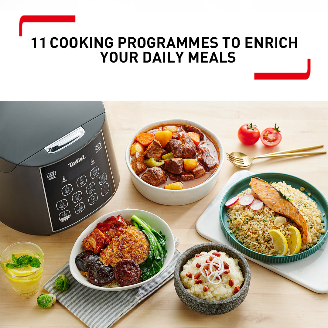 Tefal Easy Rice Fuzzy Plus Logic Rice Cooker 1.8L RK736B (10 cups)