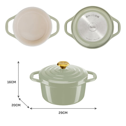 Tefal Air Stewpot 20cm W/Lid (Green Lichen)