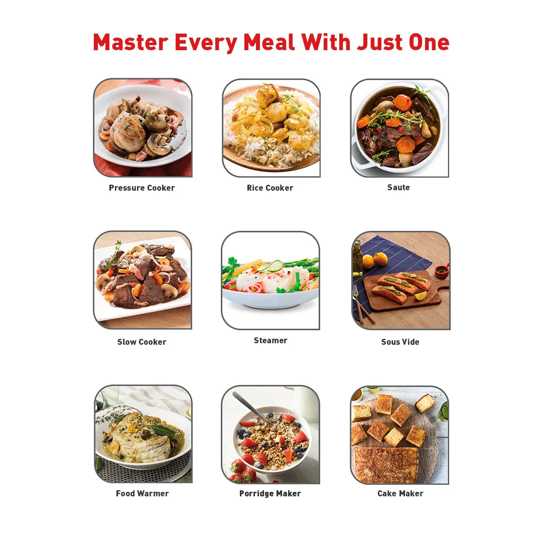 Tefal Home Chef Smart Multicooker + Inner Pot CY601D + XA622D