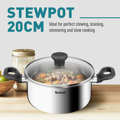 Tefal Starter 6pcs Set (SP16cm + STW20cm + STW24cm w/lid )