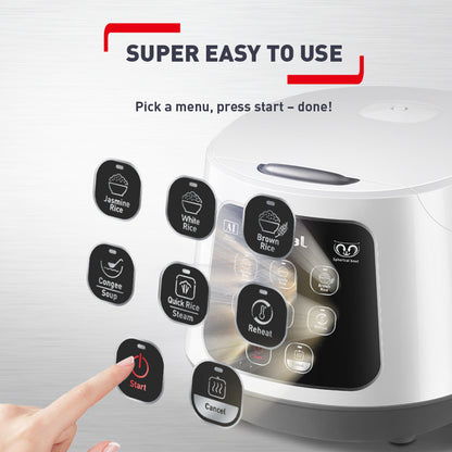 Tefal Easy Rice Compact Fuzzy Logic Rice Cooker 1.0L RK7301 (5.5 Cups)