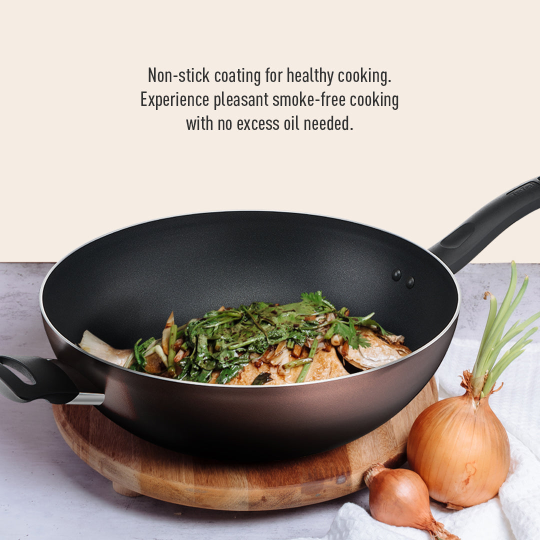 Tefal Day By Day Wokpan with lid 32cm