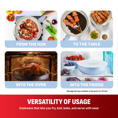 Tefal Ingenio Serenity 11pcs Set (Blue / Pink)