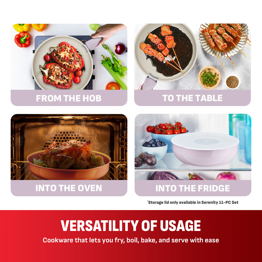 Tefal Ingenio Serenity 4pcs Set (Pink Clay)
