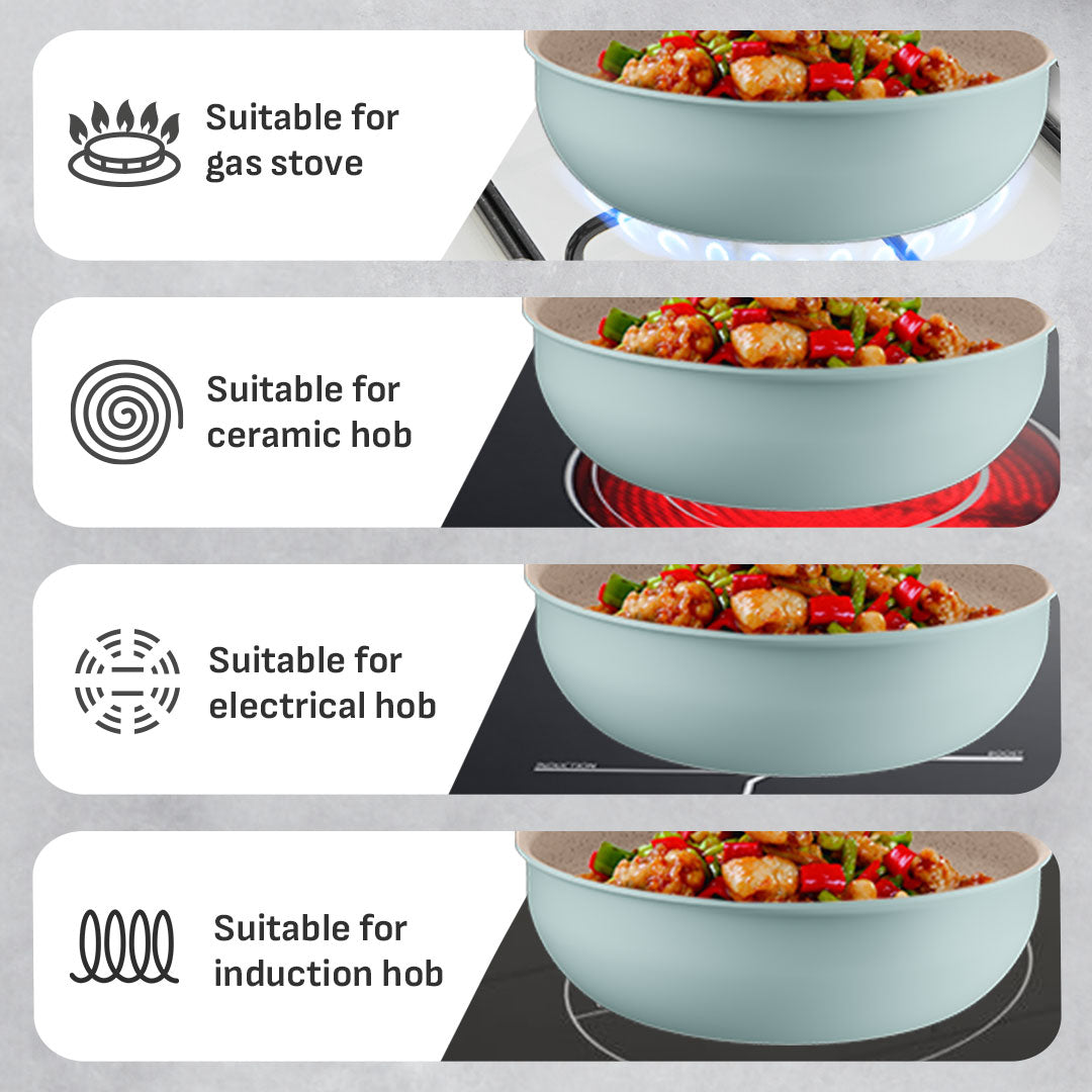 Tefal Ingenio Serenity 4pcs Set (Eucalyptus)
