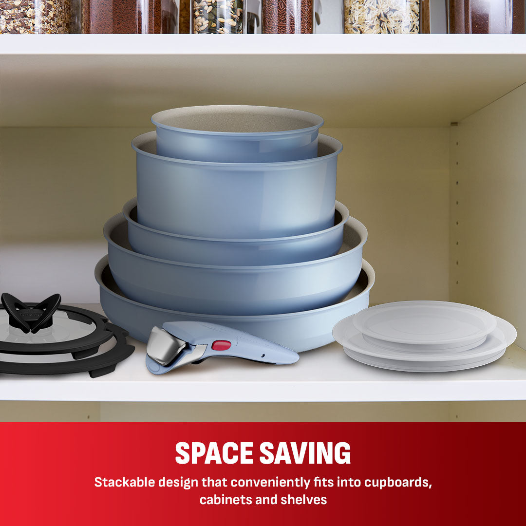 Tefal Ingenio Serenity 11pcs Set (Blue / Pink)