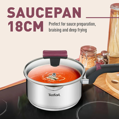 Tefal Cook & Clip 6-Piece Set (SCP16/w lid + STW20/w lid + STW24/w lid)