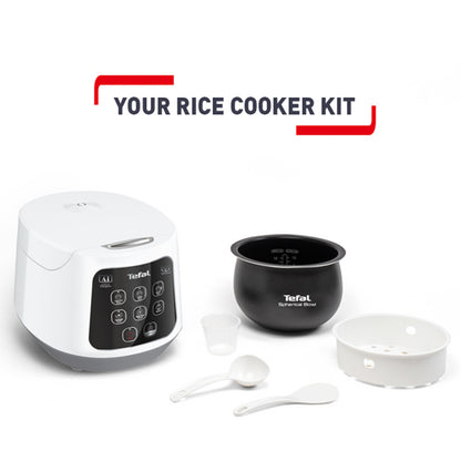 Tefal Easy Rice Compact Fuzzy Logic Rice Cooker 1.0L RK7301 (5.5 Cups)