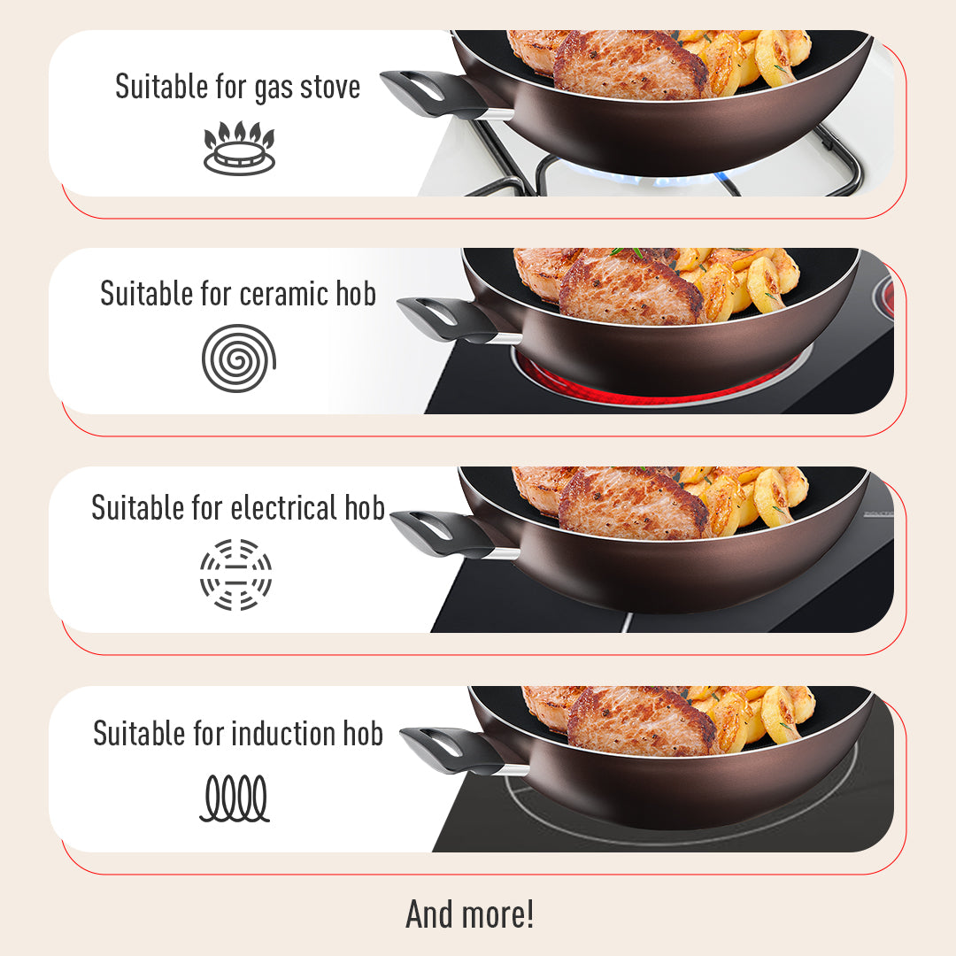 Tefal Day By Day Wokpan with lid 32cm