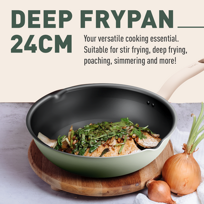 Tefal So Matcha Deep Frypan 24cm