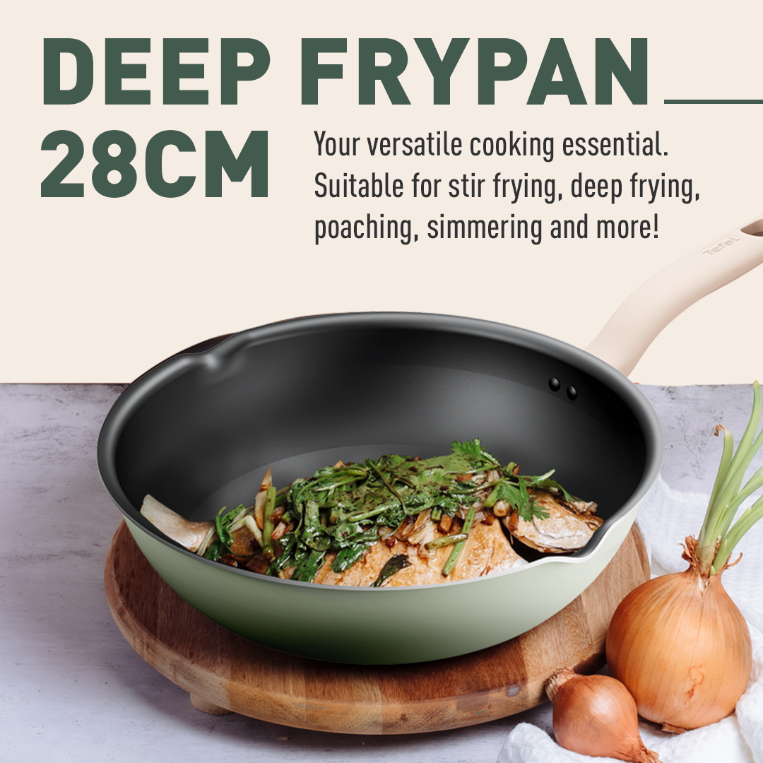 Tefal So Matcha Deep Frypan 28 cm