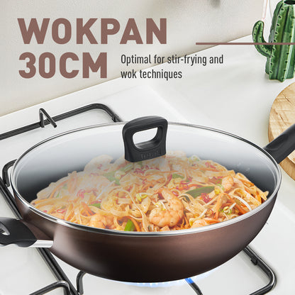 Tefal Day By Day Wokpan with lid 32cm