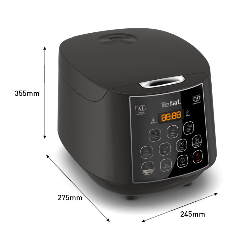 Tefal Easy Rice Fuzzy Plus Logic Rice Cooker 1.8L RK736B (10 cups)