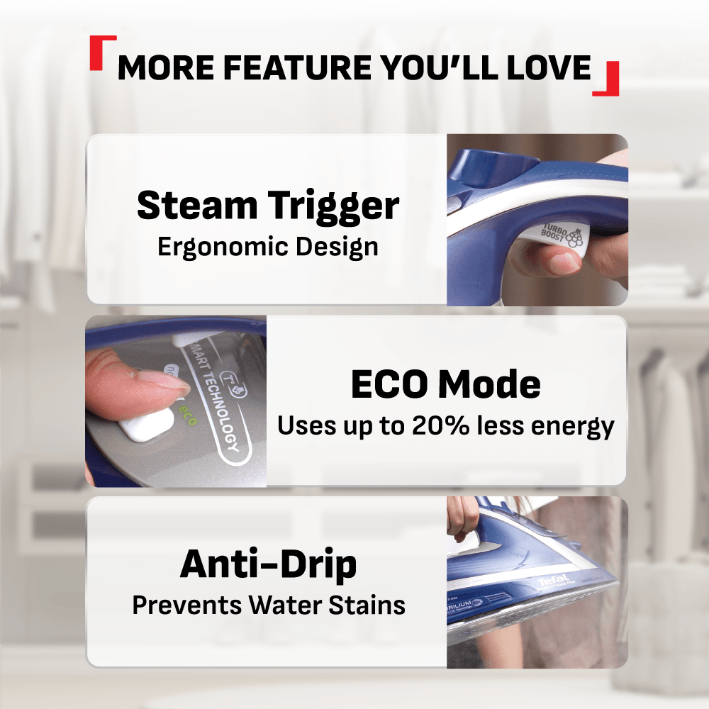 Tefal Steam Iron Smart Protect Plus FV6872